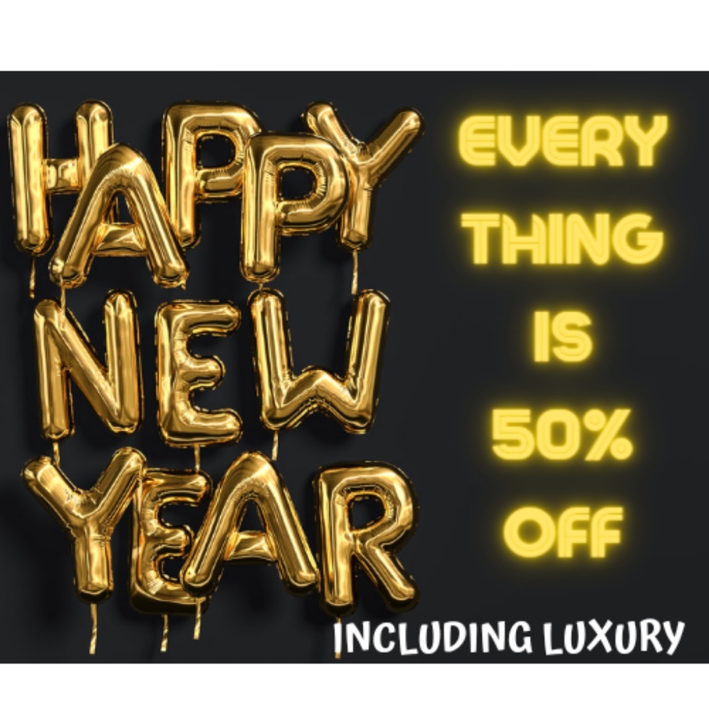 EVERYTHING is 50% off!!! I mean EVERYTHING!!